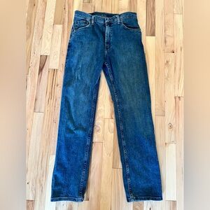 Wrangler Dark Blue Straight Jeans